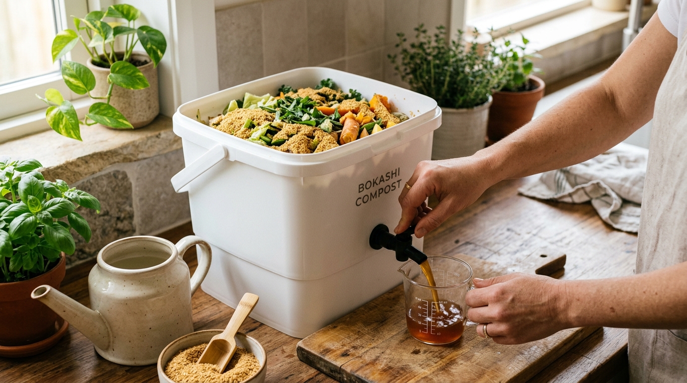 How to Dilute Bokashi Tea (Safe Ratios for UK Drains & Soil)